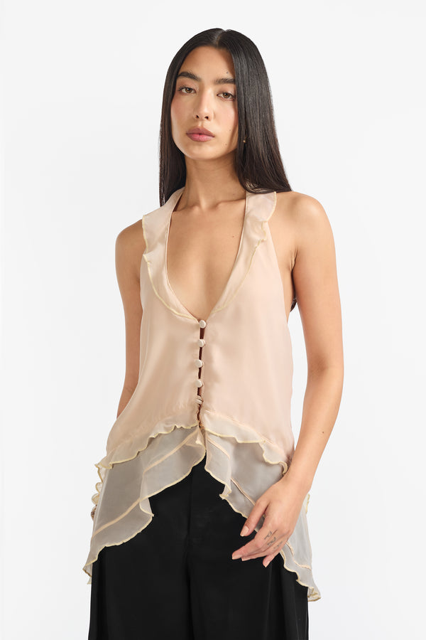 ATLAS Top Offwhite