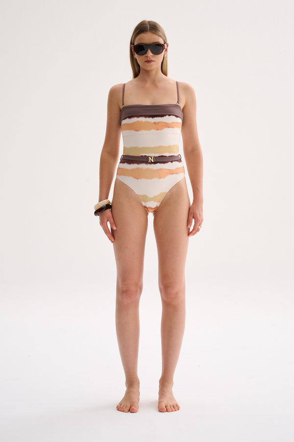 Caliz One piece Print Naranja