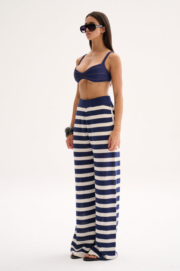 Aurora Bottoms Print Azul