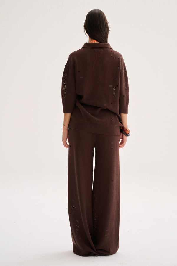 Aurora Top Marron