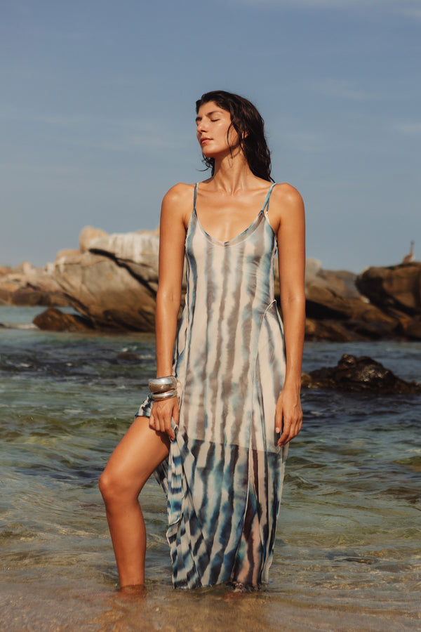 SAFARI Vestido Print azul