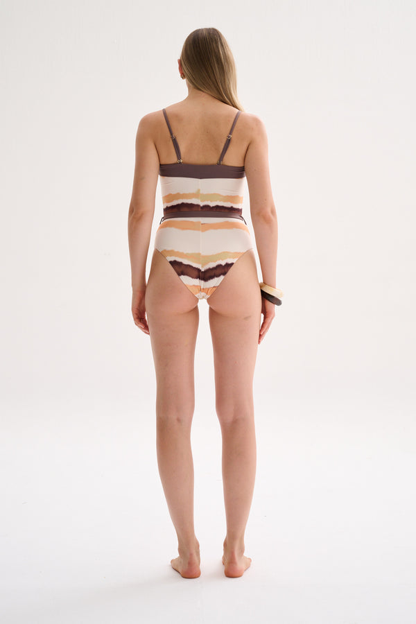 Caliz One piece Print Naranja