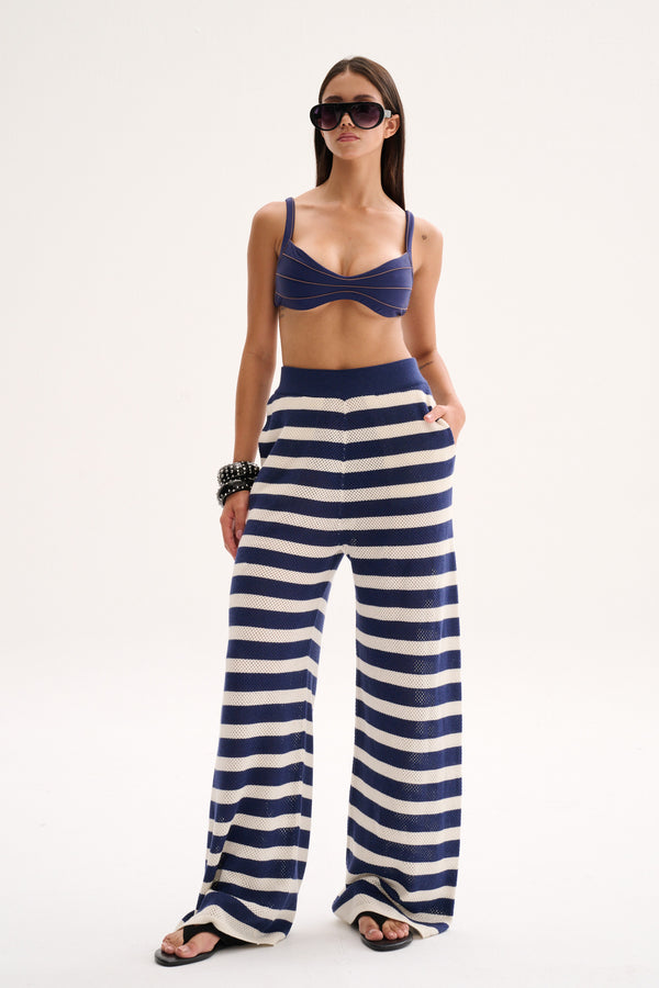 Aurora Bottoms Print Azul